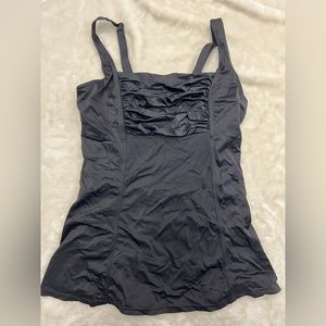 Islander 1 piece black swim dress